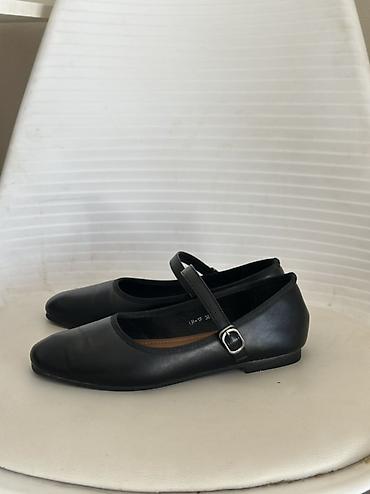 Zara,37 размер.Балетки Mary Jane, черные - Классическая модель с