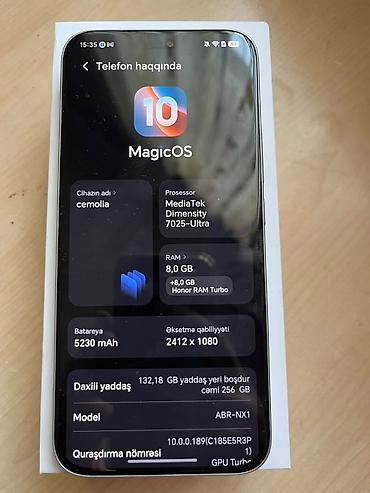 iphone 13 gold: Honor 400 Lite, 256 GB, rəng - Boz — 3