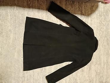 pull and bear dzemperi: Elegantni ženski kaput – crni, klasičnog kroja, dužine do iznad — 2