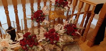 Dekorlar və bəzəklər: Kirayə xonçalar verilir.Nişanhə şirniyatlarıkonfetləri sifariş — 9