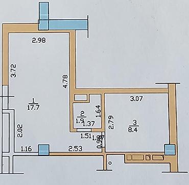 1: Продажа офисов 28 м², Без ремонта, Многоэтажное здание, 9 этаж — 4