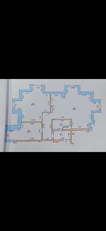 Квартиры: 3 комнаты, 99 м², Джальская больница Элитка, 10 этаж — 2