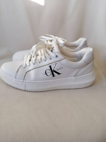 Women's Sneakers and athletic shoes: Calvin Klein, 38, bоја - Bela — 17