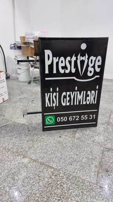 yazi lovhesi qiymeti: Reklam. 100 sm 20 sm 80 sm. Dəmir Profillə yığılıb