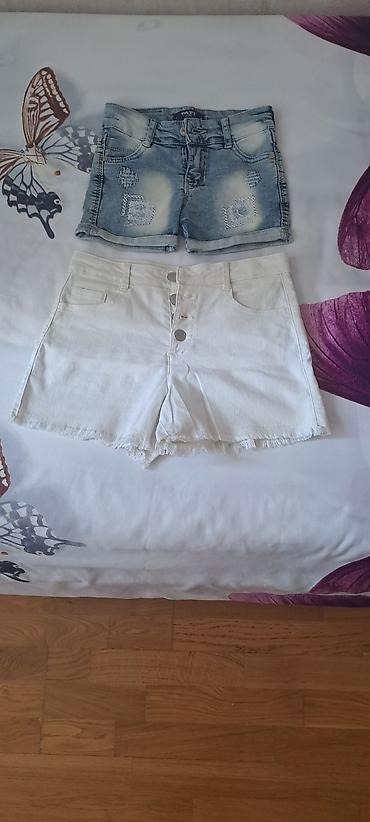 Qiz usagi üçün 2 ədəd şort dəsti - Model 1: Açıq-mavi cins şort lalafo.az -da Qiz usagi üçün 2 ədəd şort dəsti - Model 1: Açıq-mavi cins şort