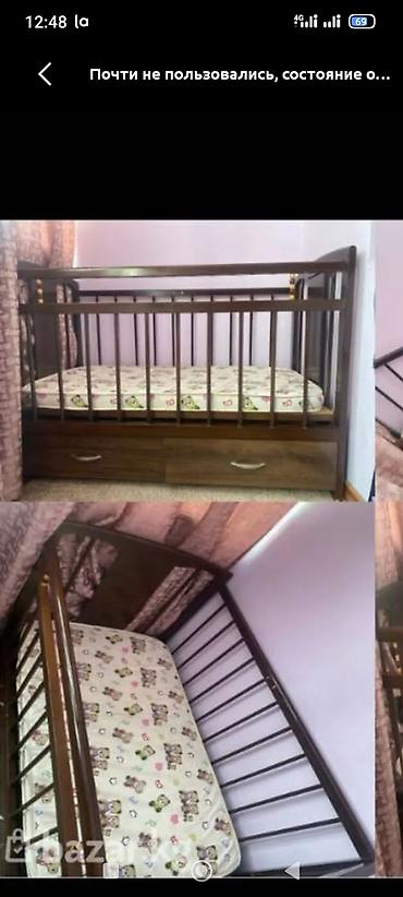 bunk bed: Детская кроватка продается разобранным виде, срочно — 1