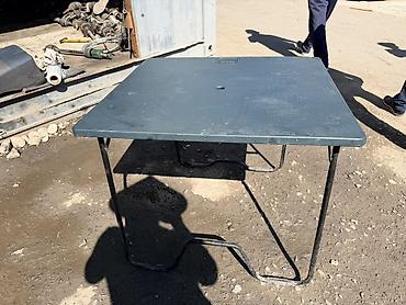 Раскройные столы: Складной походный стол, Б/у, Пластик, цвет - Серый — 2