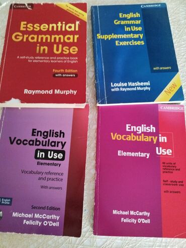 red kalinka kitabı: Blue and red Murphy English vocabulary in use elementary Biri 4 manata