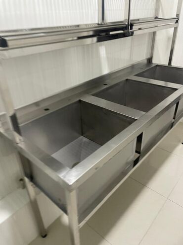 оборудование для хлеба: Профессиональное кухонное оборудование из нержавеющей стали: - Мойка