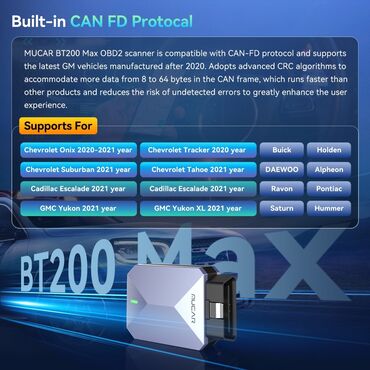 Alati za automobile: Novo- MUCAR BT200 MAX OBD2 CAN-FD Bi-directional ECM TCM ABS Novi — 16