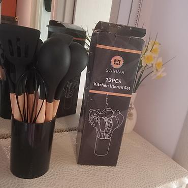 cayniy serviz: Sarina 12PCS Kitchen Utensil Set – mətbəx üçün çoxfunksiyalı alətlər — 1