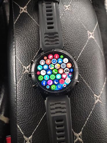 Другие смарт-часы: Карбоновые Смарт-часы с круглым сенсорным дисплеем и силиконовым — 1