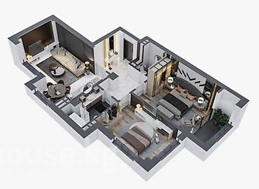 premium development: 3 комнаты, 81 м², Вефа ТЦ Элитка, 6 этаж, ПСО (под самоотделку) — 2