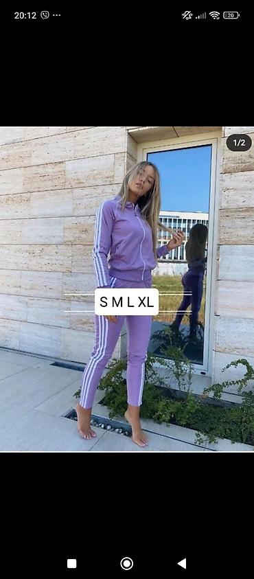 Gornji i donji deo: Komplet trenerka mokra likra 3000dinara ❤️ — 5