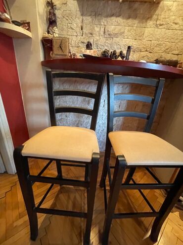 prodajem sto i stolice: Barska, bоја - Braon, Upotrebljenо