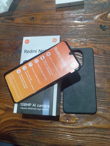 телефон fly ezzy 7: Redmi Note 14, 256 ГБ, цвет - Черный, Отпечаток пальца
