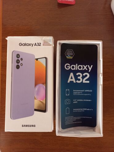 чехол книжка самсунг: Samsung Galaxy A32, 64 GB, rəng - Bənövşəyi, İki sim kartlı