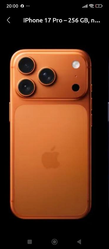 IPhone 17 Pro, 256 GB, Narıncı, Simsiz şarj lalafo.az -da IPhone 17 Pro, 256 GB, Narıncı, Simsiz şarj