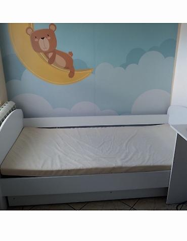 trikoi za balet i ples: Krevet sa fiokom i dušekom 160x80 HAPPY – beli (model 7701) - — 3