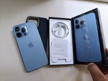 хонор 8s: IPhone 13 Pro, Жаңы, 256 ГБ, Көгүлтүр, Заряддоочу түзүлүш, Коргоочу айнек, Каптама, 100 %