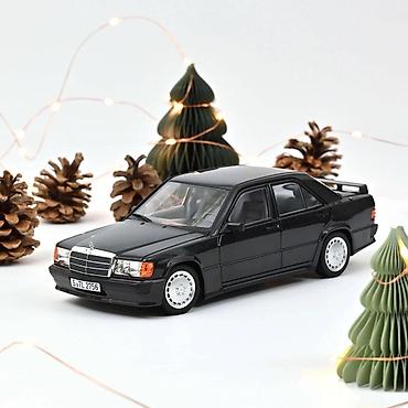 cena gitare: ⚫ Mercedes-Benz 190 E 2.3-16 — 1984 — Black Metallic — 1:18 — Norev — 1