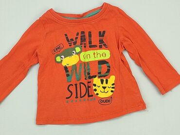 ocieplane jeansy chłopięce: Sweatshirt, 6-9 months, condition - Very good