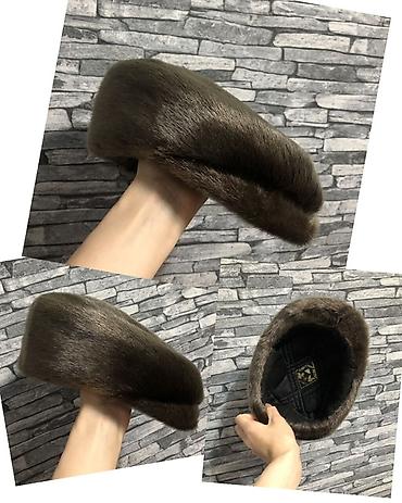 norka: Kişi üçün qış norka papağı 🧢 Russiyadan alınıb, səliqəli və təzə — 1