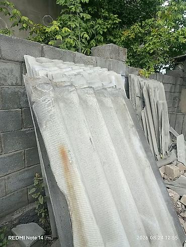 Шифер, Асбестоцементный, Крупноволновой, Б/у at lalafo.kg Шифер, Асбестоцементный, Крупноволновой, Б/у