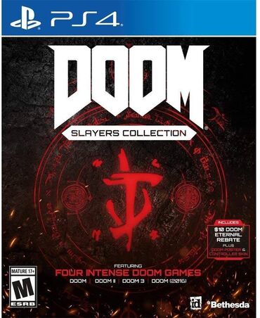 игры на сони 2: Оригинальный диск!!! Издание включает: Doom 1, Doom 2, Doom 3, Doom