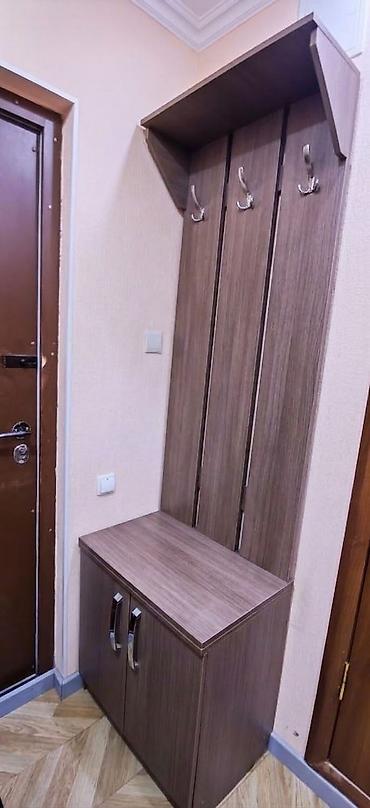 прихожка мебель: Гарнитур для прихожей, Б/у, Вешалка, ДСП, Самовывоз, цвет - Коричневый — 1
