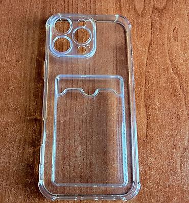 ipon: Прозрачный чехол для iPhone 16 Pro Max с отделением для карты - — 1
