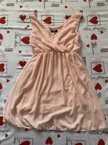 pink haljinica broj: XS (EU 34), bоја - Bež, Koktel, klub, Na bretele