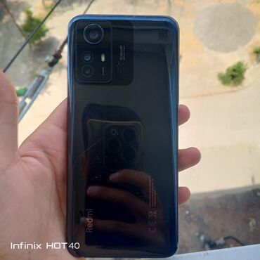 telefon tutacag: Redmi Note 12S, 128 GB, rəng - Qara, Qırıq, Sensor, Barmaq izi