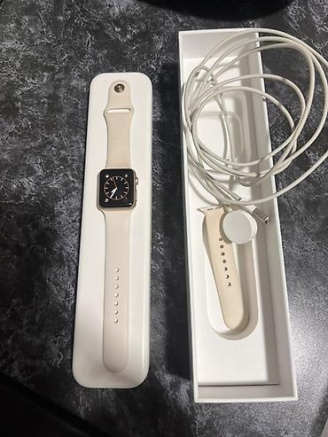 irsad electronics smart saatlar: Apple Watch Series 2 nəsil – Gold/alüminium korpus, krem rəngli — 3