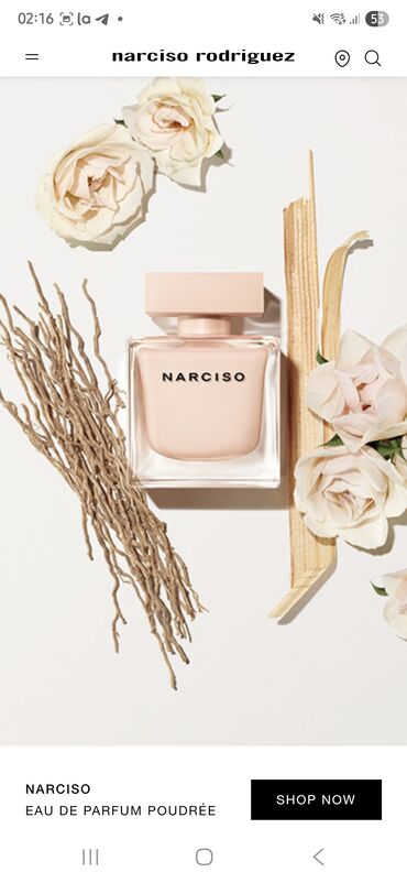 qadin lifcikleri: Narciso Rodriguez tərəfindən istehsal olunan bu Narciso Eau de Parfum