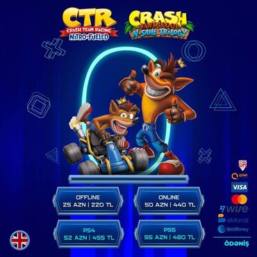 online butik v Azərbaycan | ALT PALTARI: Crash team racing + bandicoot dillər: i̇ngi̇li̇s və s. ömürlük