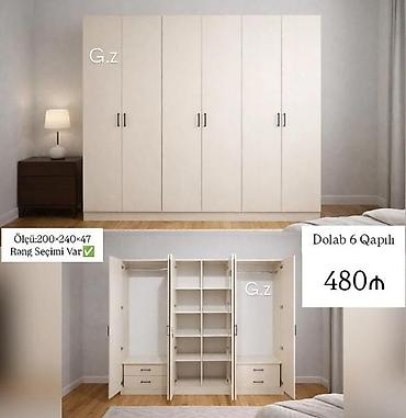 6 qapılı paltar dolabı - Ölçü: 200×240×47 sm (eni×hündürlük×dərinlik) at lalafo.az — 1 6 qapılı paltar dolabı - Ölçü: 200×240×47 sm (eni×hündürlük×dərinlik) — 1