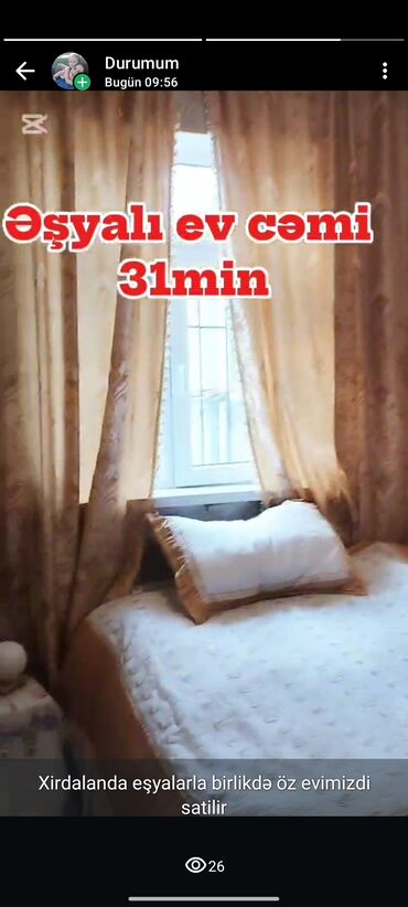 Həyət evləri və villaların satışı: Xırdalanda əşyalarla birlikdə satılan həyət evi.Kim istese yazsin -da lalafo.az — 12 Həyət evləri və villaların satışı: Xırdalanda əşyalarla birlikdə satılan həyət evi.Kim istese yazsin — 12