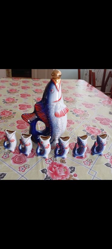 Birdəfəlik qablar: Rəng - Göy, Keramika, 7, 1 l, Azərbaycan