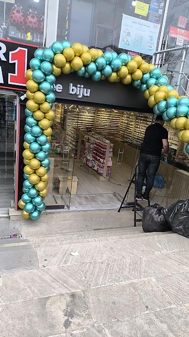 sharlar: Metallic şarlarla dekor – giriş tağı və məkan bəzədilməsi - Rənglər — 3
