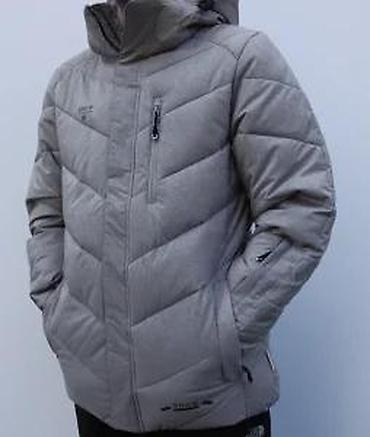 Zimske jakne: Muška zimska jakna – siva - Topla, punjena jakna sa proštepom u — 12