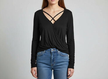 tanie koszulki oversize: Жіноча блуза, розмір XS