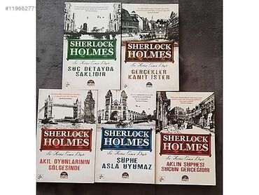 Kitablar, jurnallar, CD, DVD: Sherlock holmes 5 kitablı seriya variantı. Hamısı yenidir pula