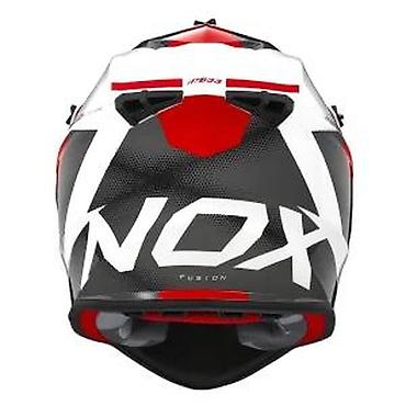 mk baletanke: NOX MT833 motocross kaciga u crveno-belo-crnoj kombinaciji boja — 5