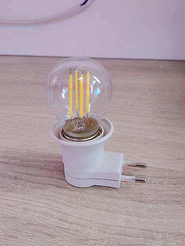 щелевая лампа: Ночник-переходник с LED‑лампой - Тип: компактный ночник с вилкой для — 1
