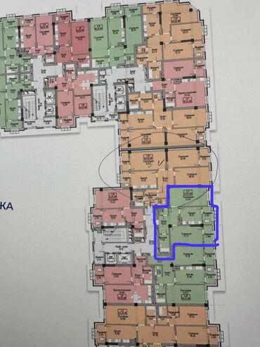 снять квартиру без риэлтора: 2 комнаты, 77 м², Элитка, 12 этаж, ПСО (под самоотделку)