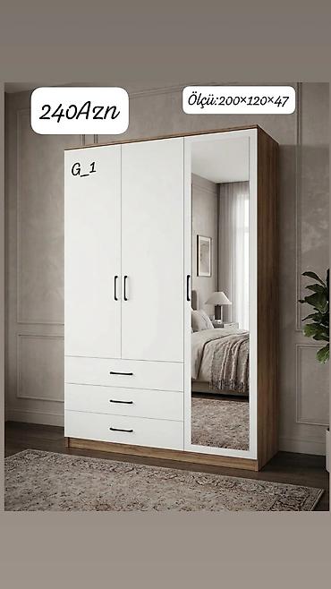Model: G_1 Qiymət: 240 AZN Ölçü: 200×120×47 sm Ağ ön panellərə və