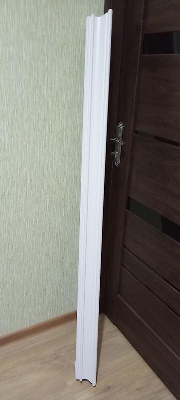 plintuslar: Ağ rəngli qapı platbandı və döşəmə pervazı dəsti - Material: MDF/PP — 3