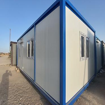 Контейнеры: 3.00 x 6.00 sanitar qovsaqli sendiviç ofis. Divar : 50mm sendiviç — 3