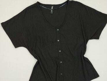 czarne bluzki krótki rekaw: Блуза жіноча, S, стан - Ідеальний